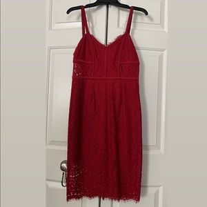 Express maroon midi lace dress! Perfect condition